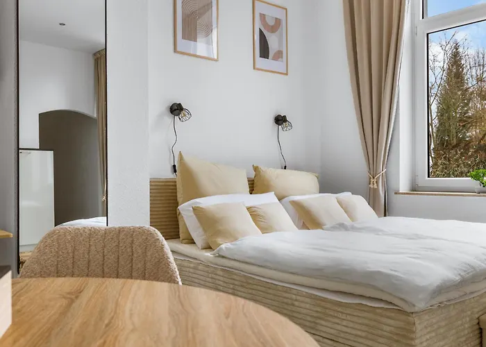 דירה Moderne Stadtvilla In Kurpark Bestlage - Bali-therme, Gop & Kliniken Fusslaeufig באד אויינהאוזן